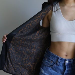 Joe’s Jean Leather and Denim Vest